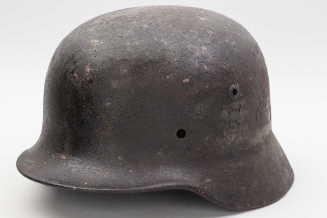 Heer M35 helmet shell with camo paint - Q64