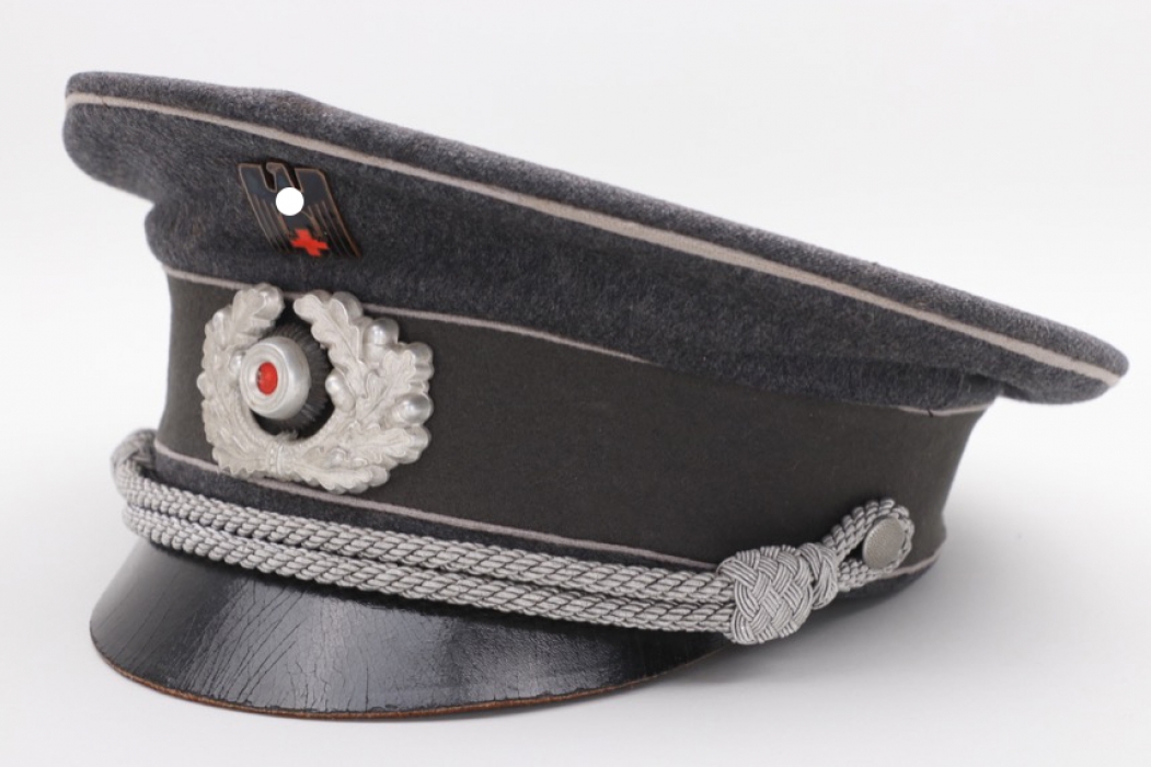 Third Reich DRK leader's "crusher" visor cap
