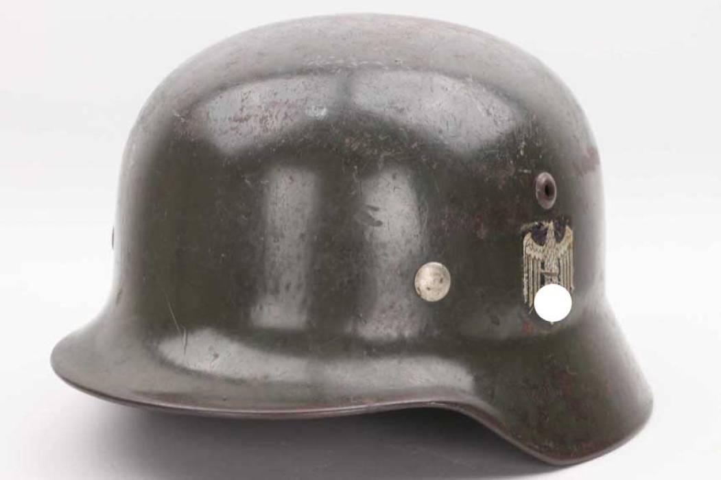 Heer M35 double decal helmet - Q64