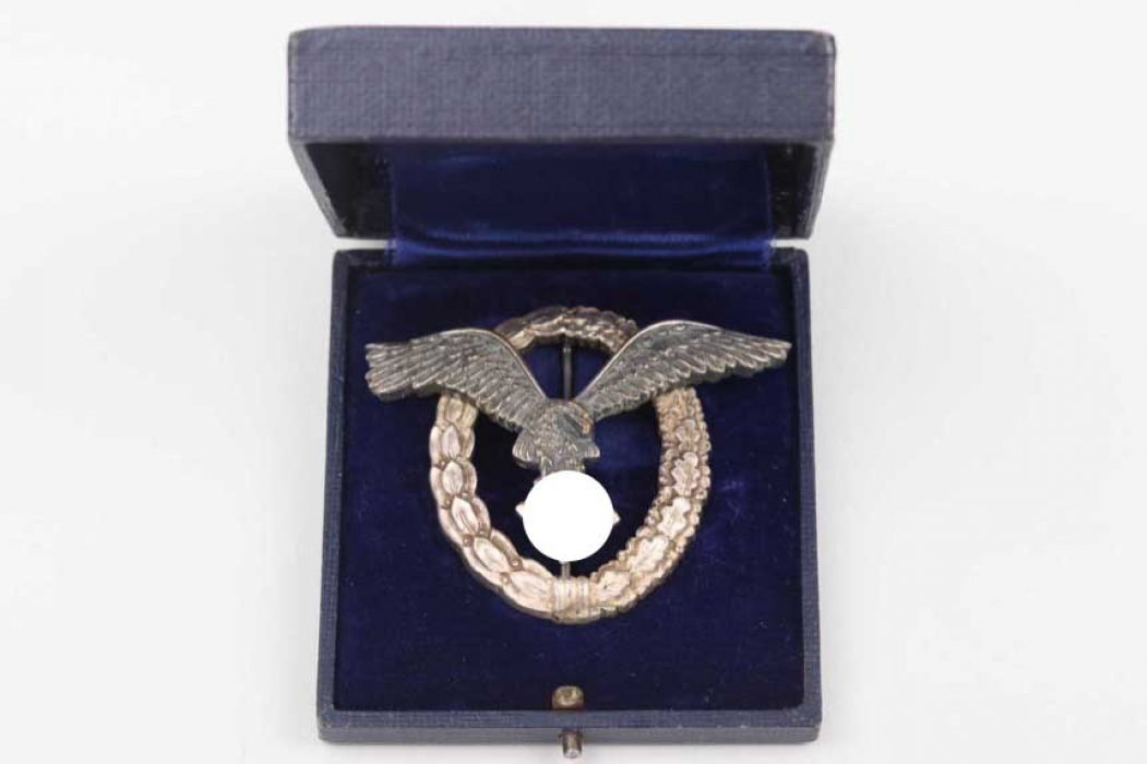 Luftwaffe Pilot's Badge in case -B&N L