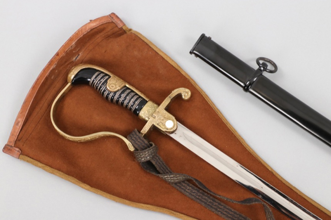 Heer officer's sabre with portepee and bag