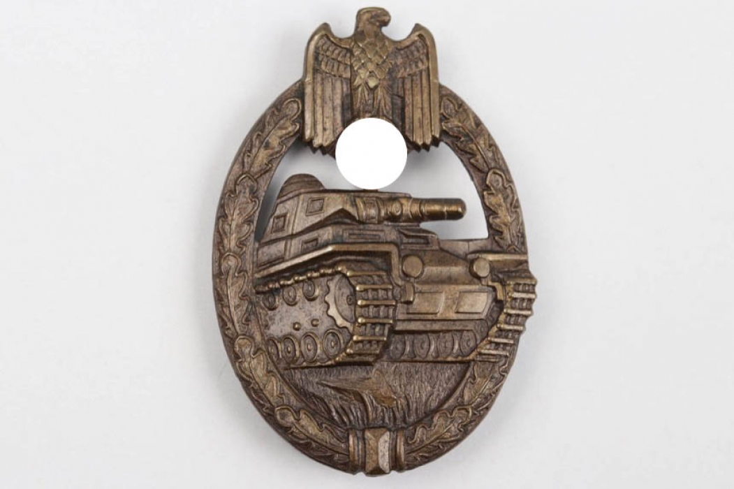 Tank Assault Badge in bronze - K. Wurster (tombak)