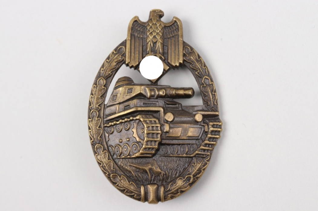 Tank Assault Badge in bronze - Wurster (tombak)
