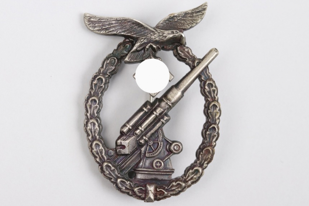 Luftwaffe Flak Badge - FLL (Nickle Silver)