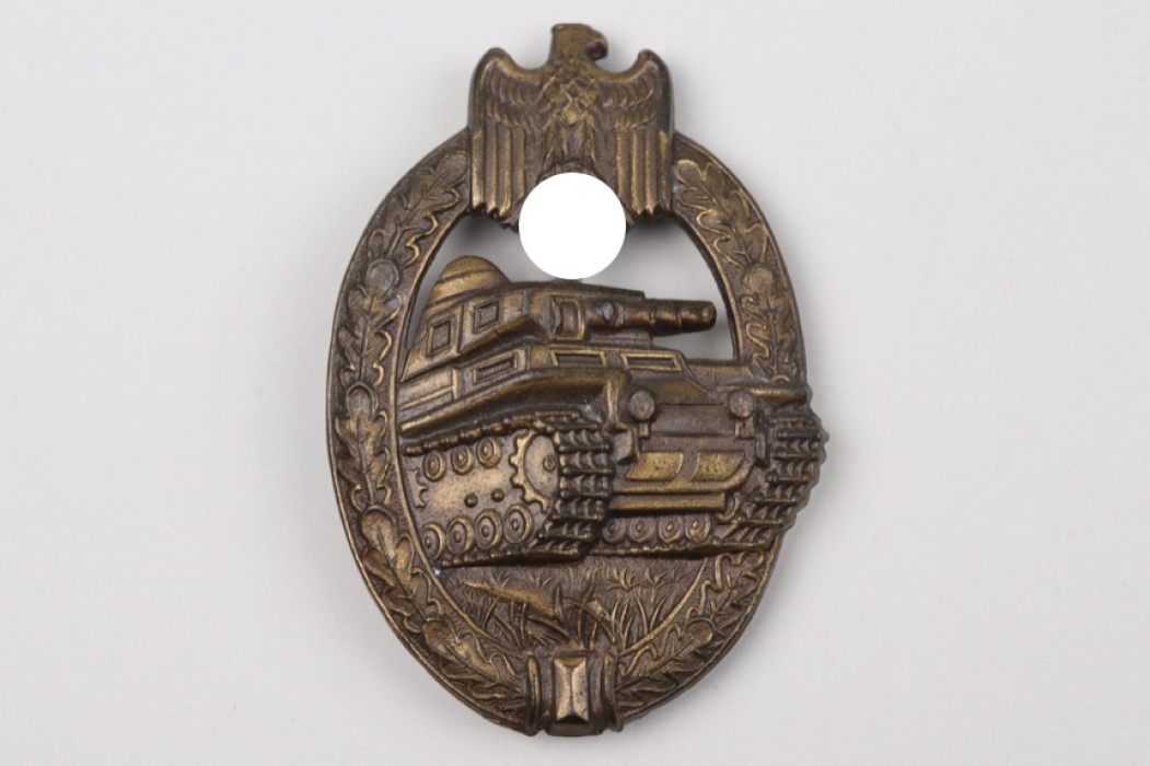 Tank Assault Badge in bronze - Adolf Scholze A.S. (hollow)
