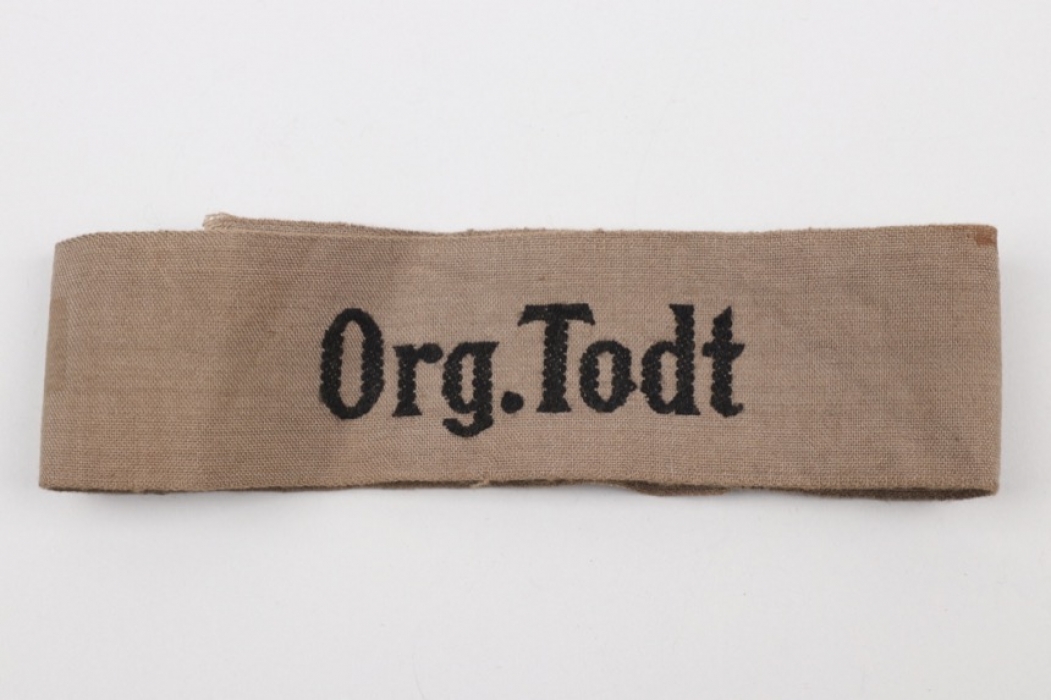 "Organisation Todt" EM cuff title - Bevo Wuppertal