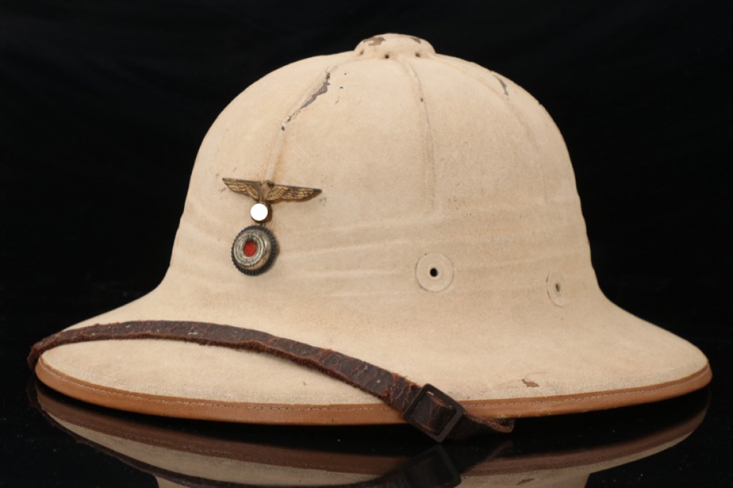 Kriegsmarine sun pith helmet - privately purchased