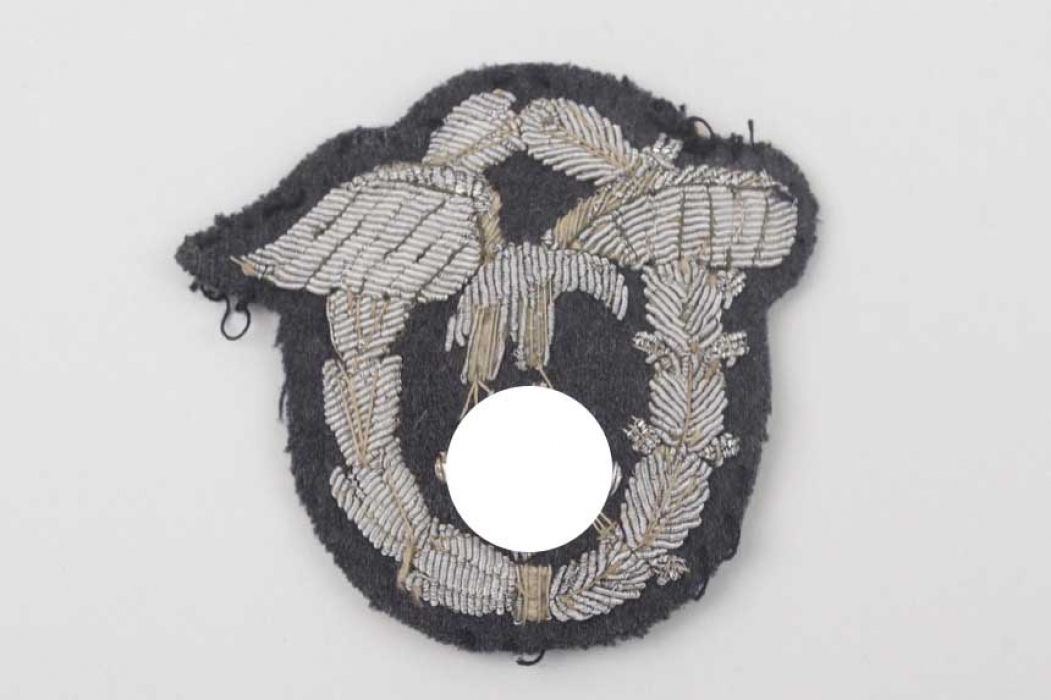 Olt. Schröder - officer's Observer Badge (hand-embroidered)