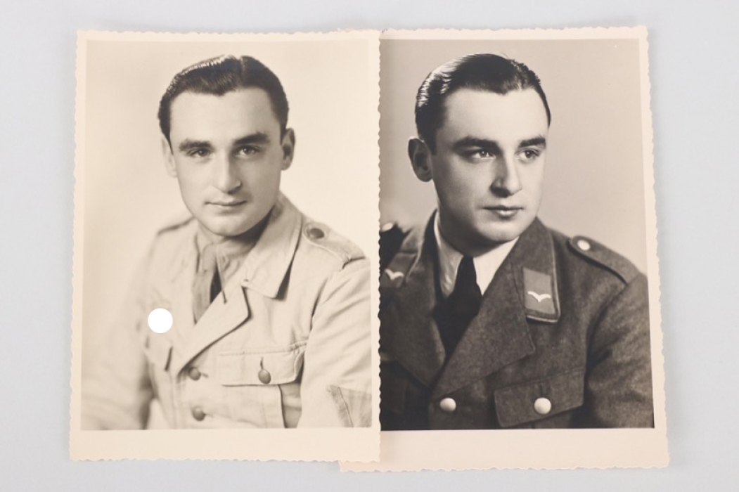 Luftwaffe DAK two portrait photos