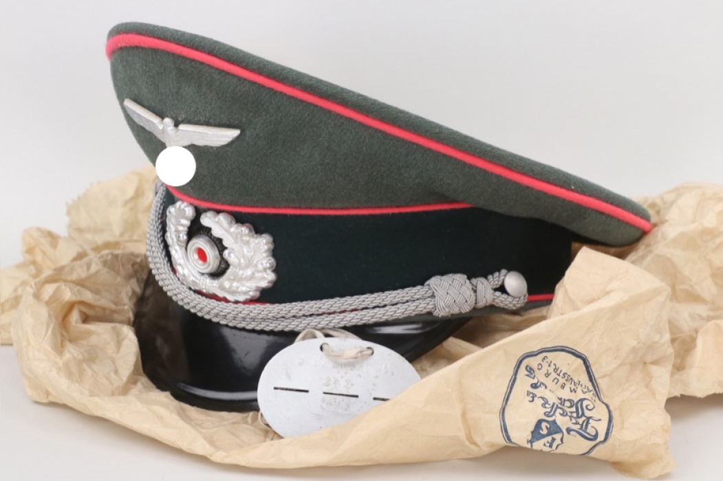 Heer Panzer officer's visor cap - Pz.Ers.Abt.11