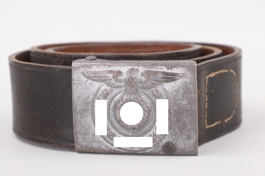 Waffen-SS EM/NCO buckle with belt - iron