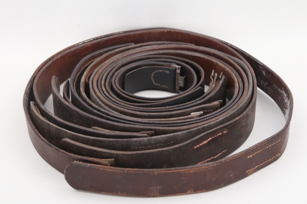 Wehrmacht - Lot of seven leather belts