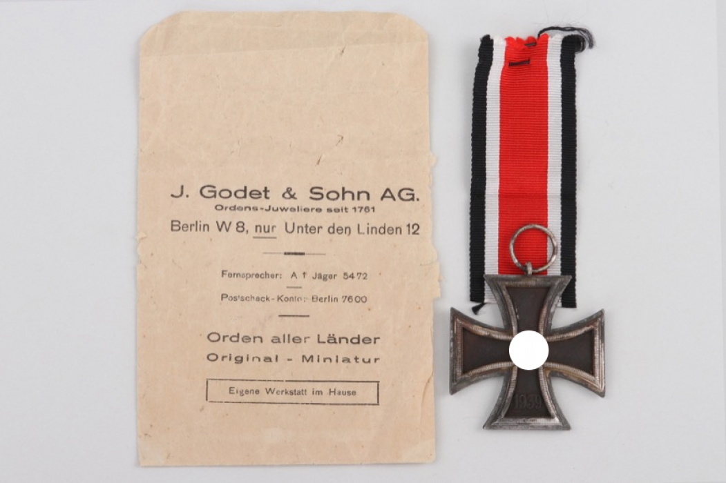 1939 Iron Cross 2nd Class with bag of issue - Godet