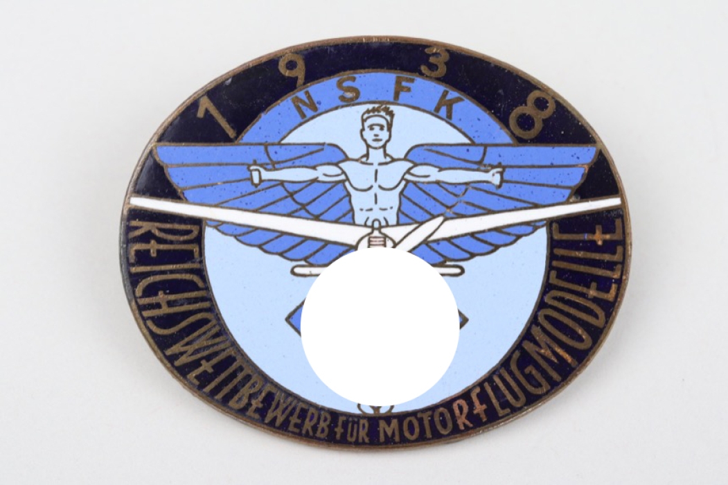 1938 NSFK "Reichswettbewerb für Motorflugmodelle" competition badge - Brehmer