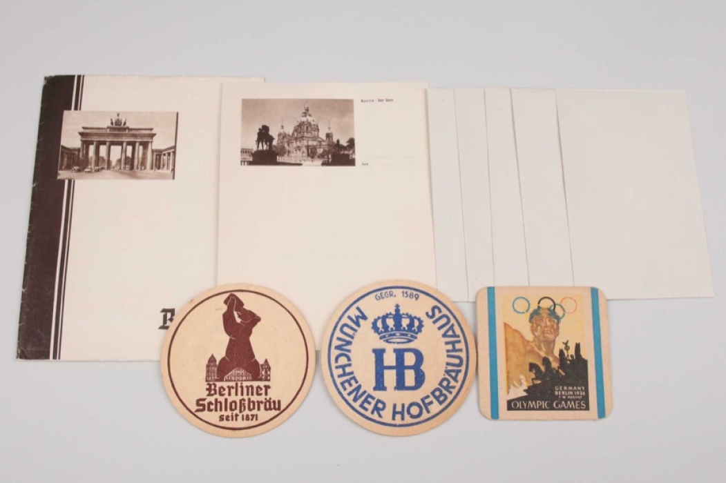 "Berlin" stationery and beer mats