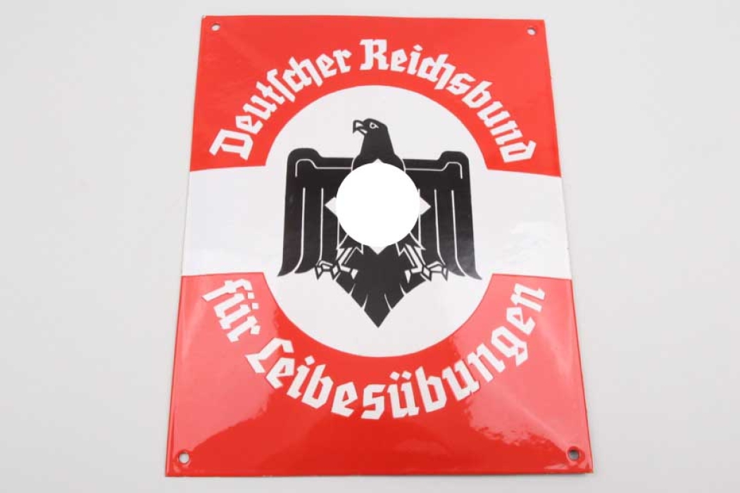 Deutscher Reichsbund für Leibesübungen enamel sign