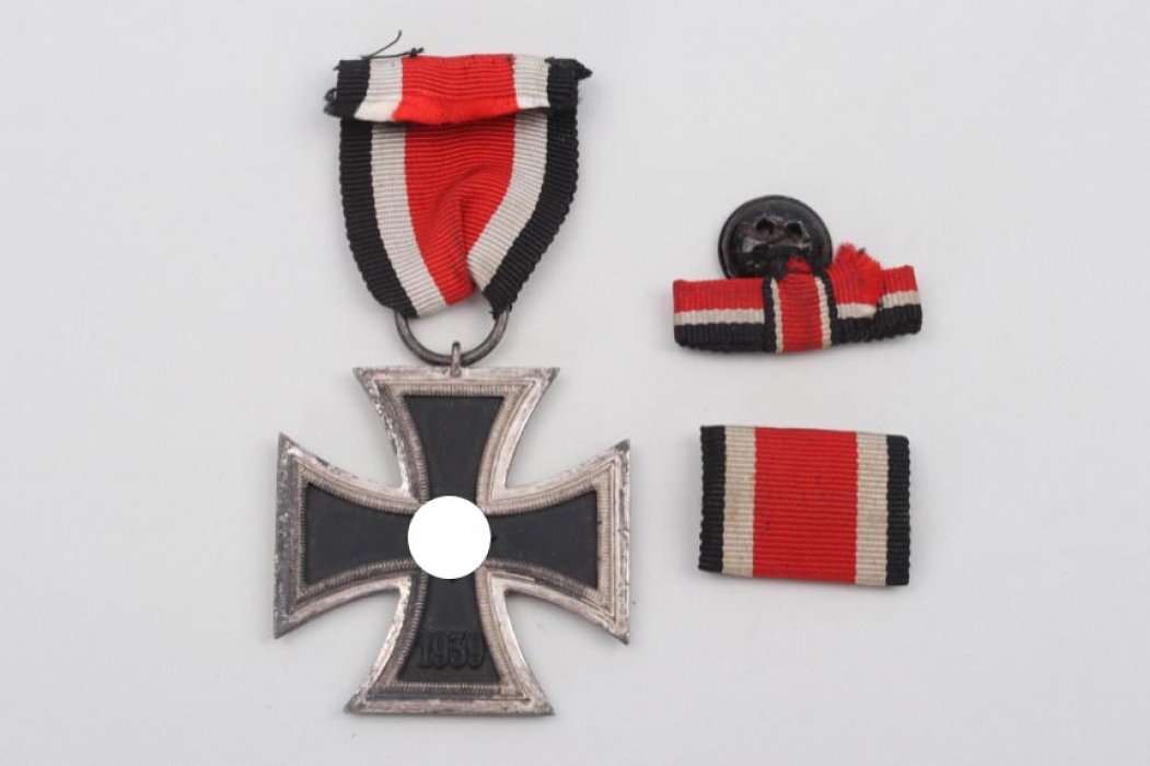 1939 Iron Cross 2nd Class + ribbon button - 4 marked