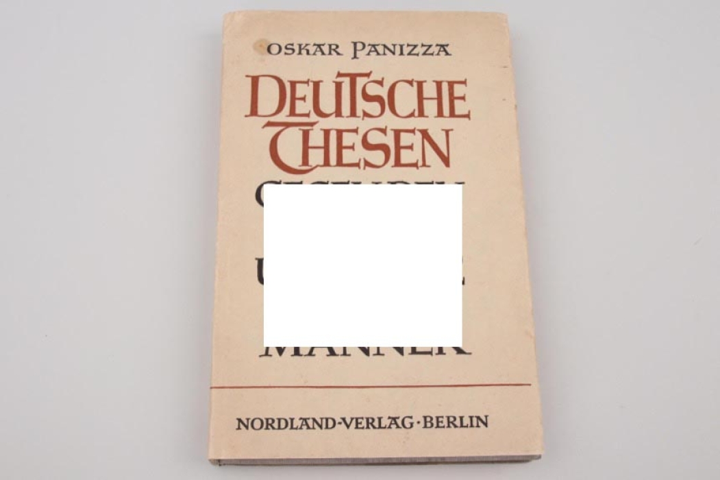 Book "Deutsche Thesen" - signed by an SS-Sturmbannführer (Julfest 1943)
