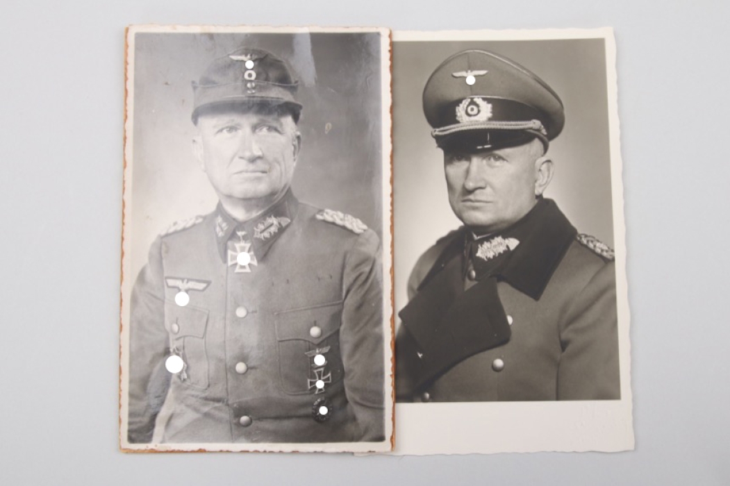Neumann, Friedrich-Wilhelm 2 portrait photos with Knight's Cross