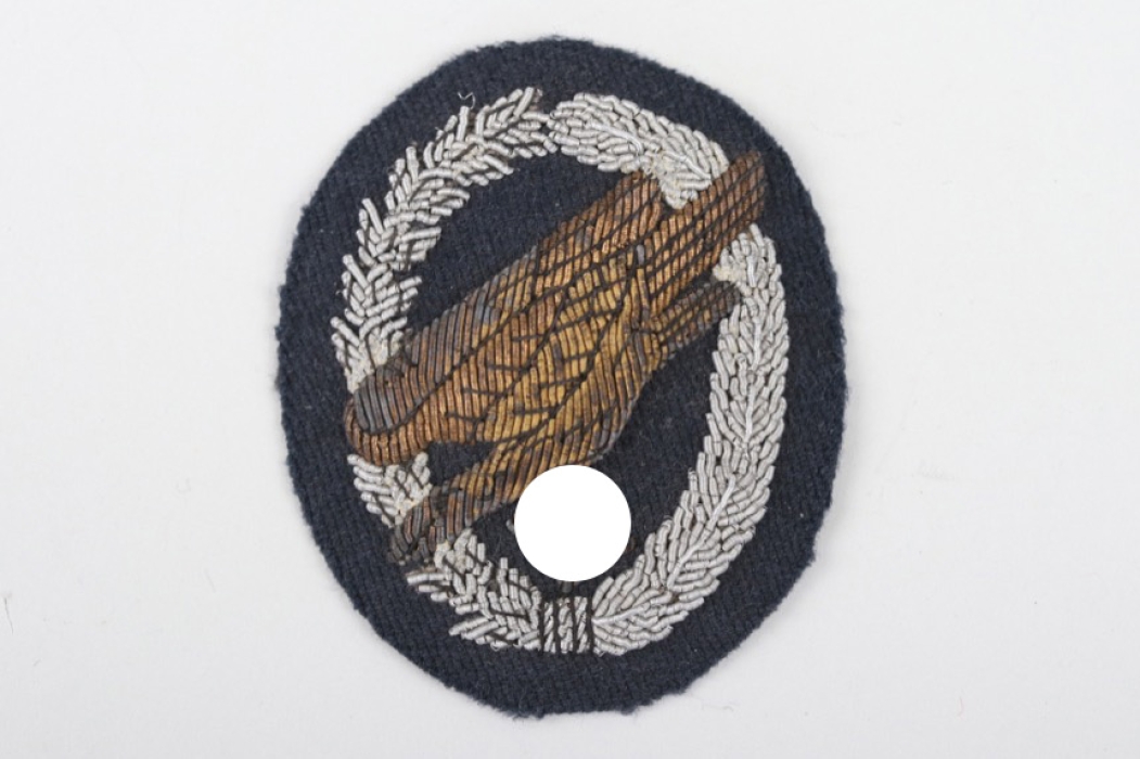 Luftwaffe Paratrooper Badge - officer's cloth type