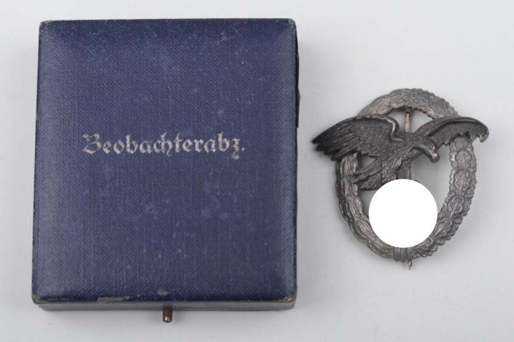 Luftwaffe Observer's Badge with case - Assmann