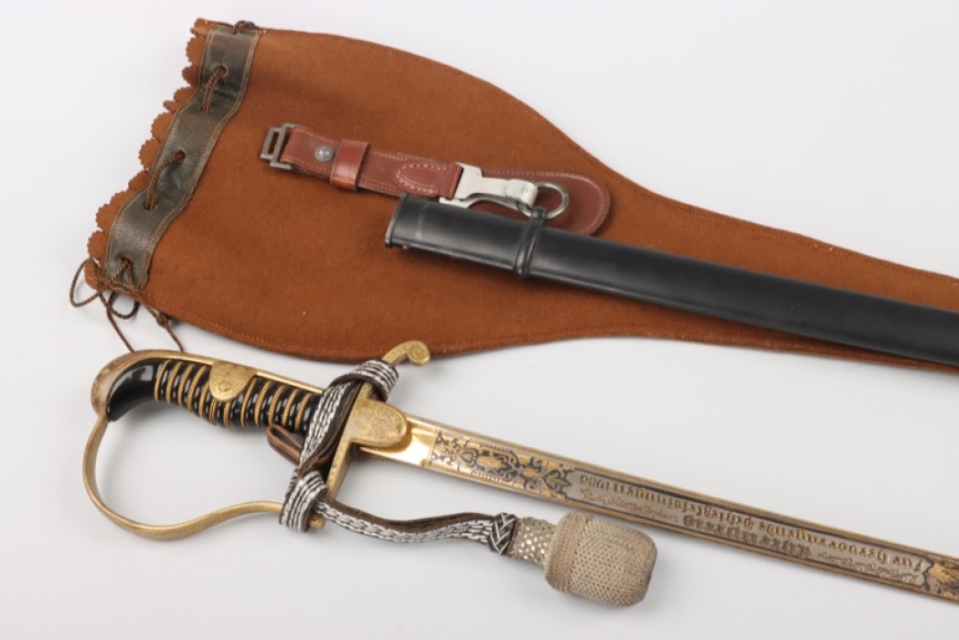 Heer officer's sabre with Damascus blade to Hptm. Rauterberg - Hörster