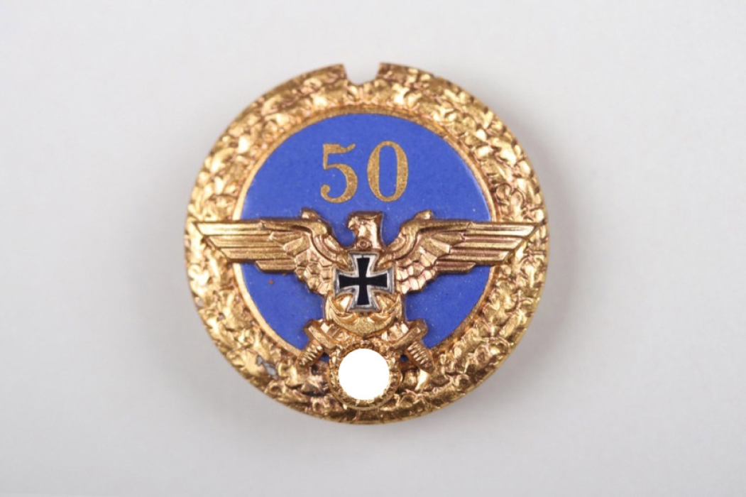 NS Deutsche Marinebund golden honor badge for 50 years