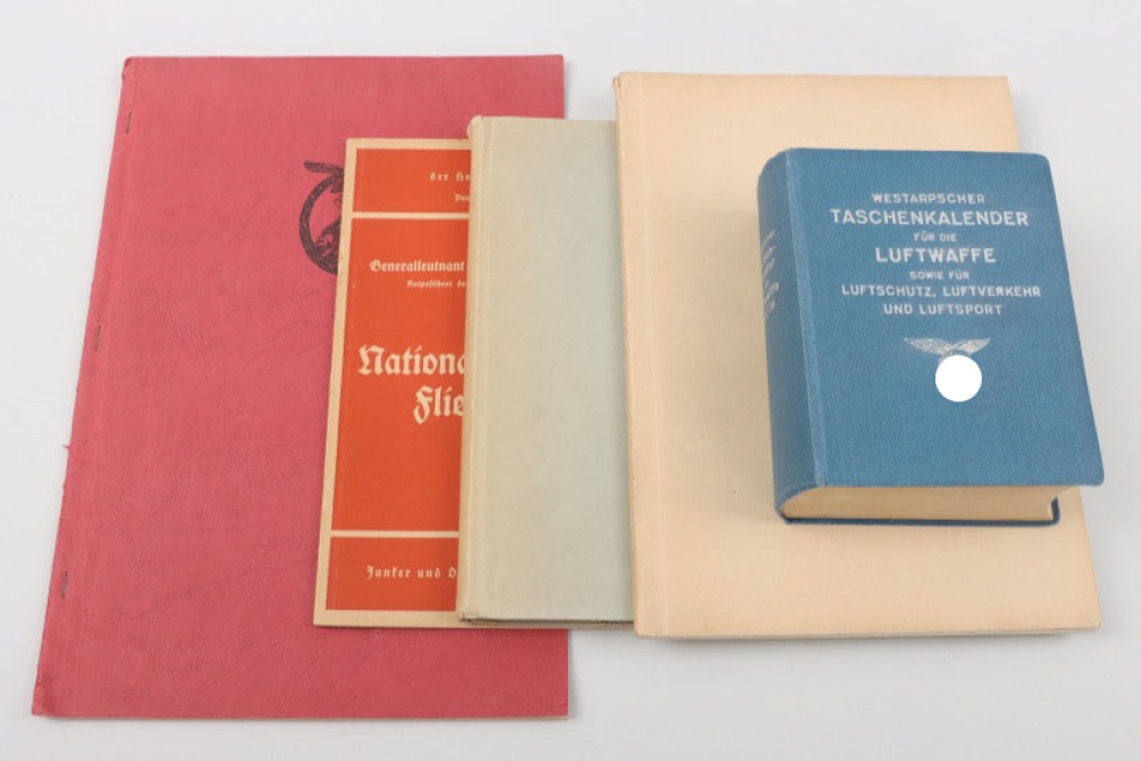 5 x period time books related to the Luftwaffe