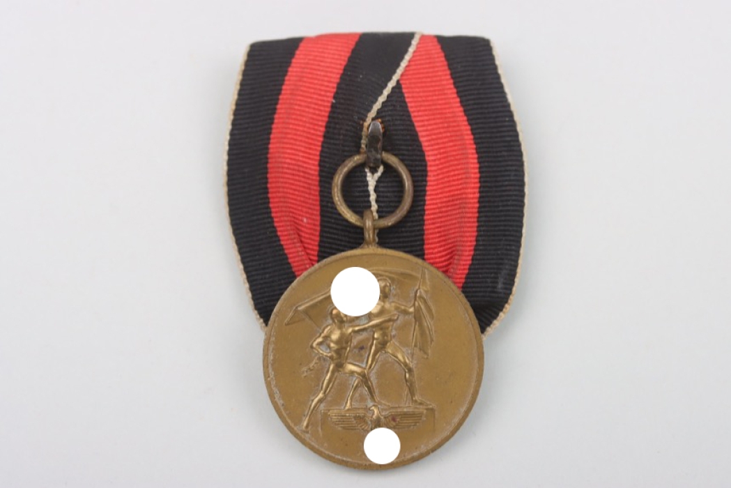 Sudetenland Anschluss Medal 1. October 1938 on medal bar