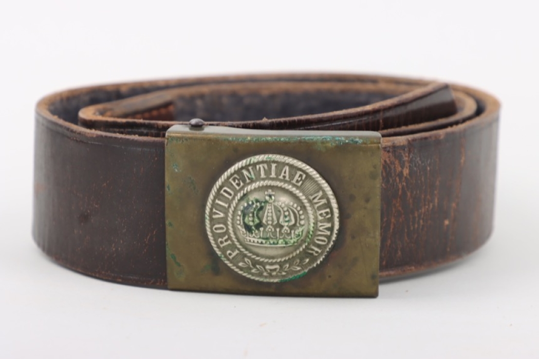 Saxony buckle "PROVIDENTIAE MEMOR" (EM/NCO) with belt