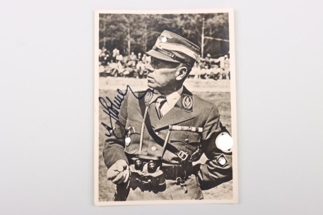 Hühnlein, Adolf - signed photograph of the NSKK Korpsführer