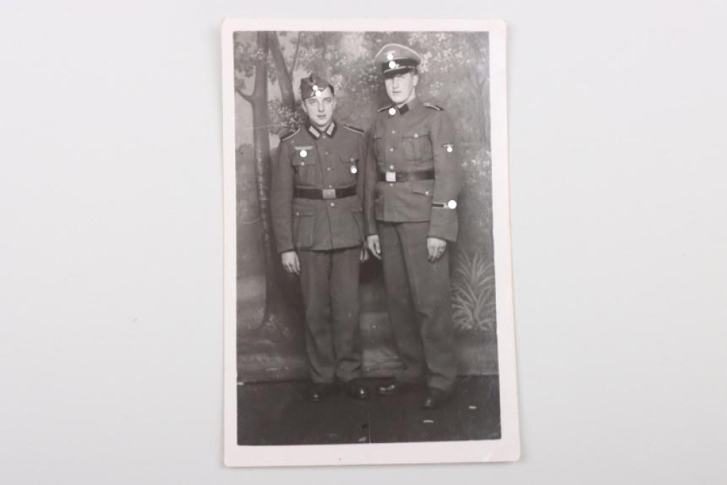 Waffen-SS "Der Führer" portrait photo with cuff title