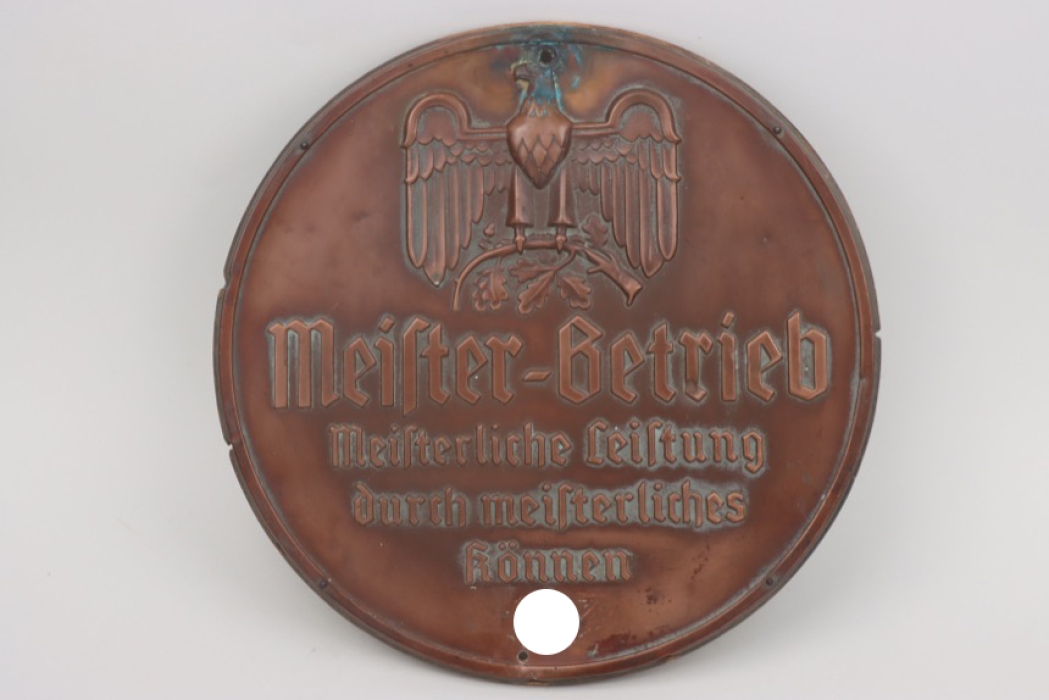 "Meister-Betrieb" wall sign