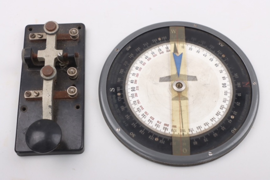 1940 Luftwaffe flight triangle calculator & morse key