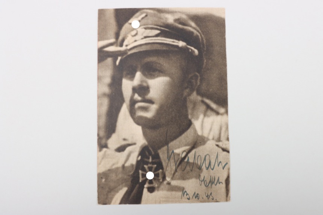 Dietrich Hrabak - signed printed photo