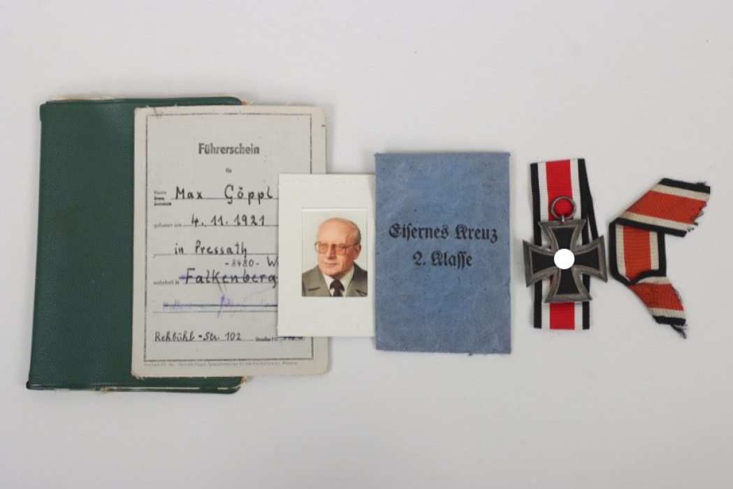 1939 Iron Cross 2nd Class grouping to Anti Partisan Badge veteran