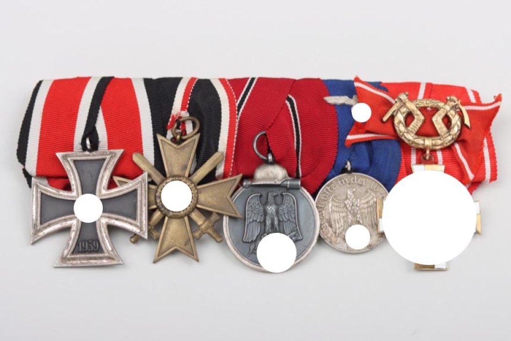 5-place medal bar with Finish Order of the Cross of Liberty