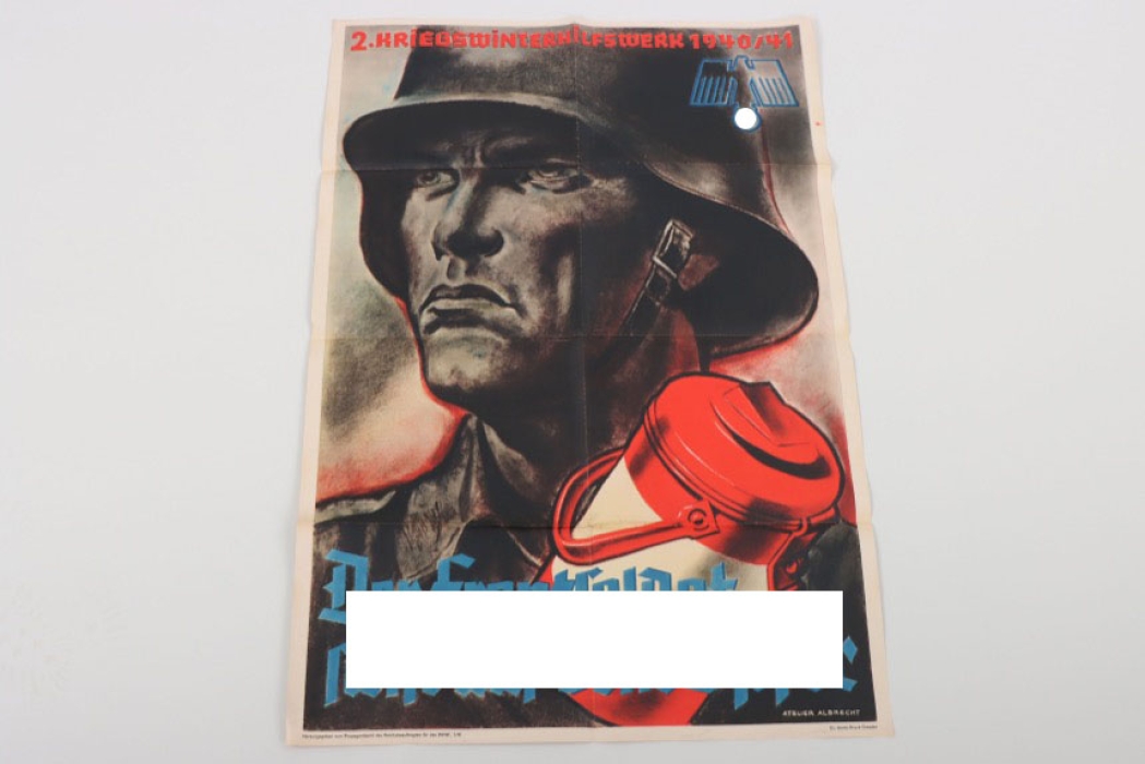Propaganda Poster with propagandistic slogan "Winterhilfswerk 1940/41"