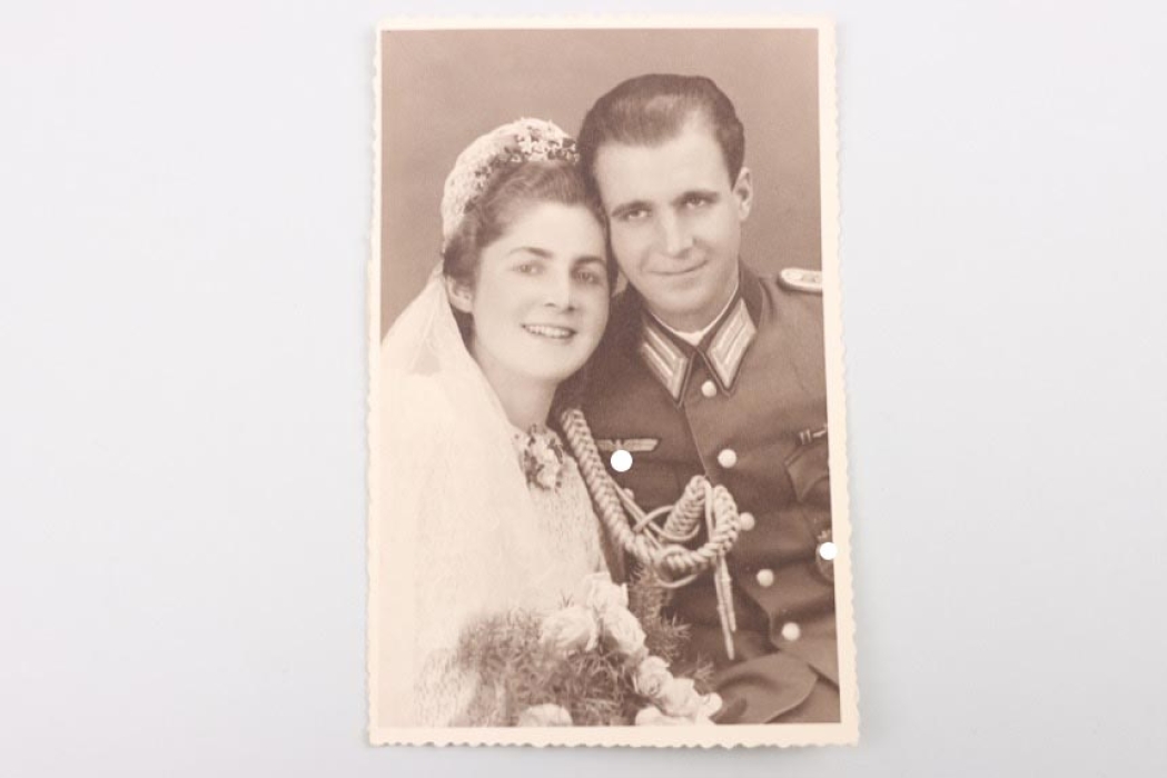 Hauptmann Harald von Schütz wedding photo - Knight's Cross winner