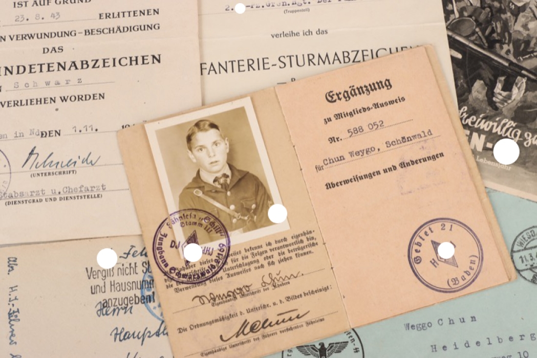 SS-Panzer-Grenadier-Rgt. "Der Führer" extensive document grouping
