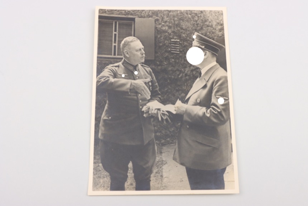 Photo of Hitler and GFM Keitel - Foto Hoffmann