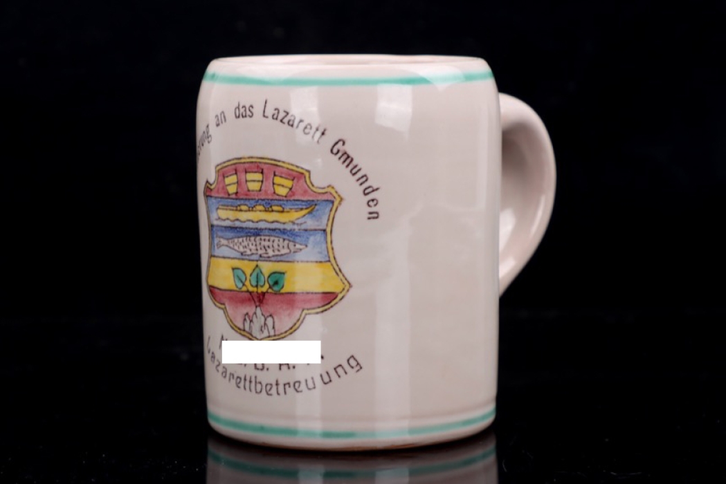 Porcelain reservist's mug „Lazarett Gmunden“