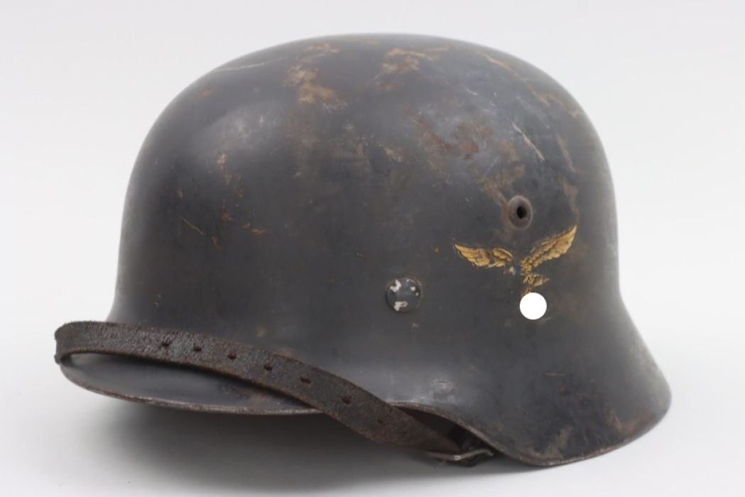 Luftwaffe Flak.Rgt.51 M35 double decal helmet - NS68