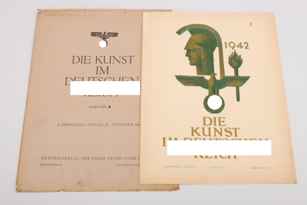 1942 booklet "Die Kunst im Dritten Reich"  - (Knight's Cross certificate edition)