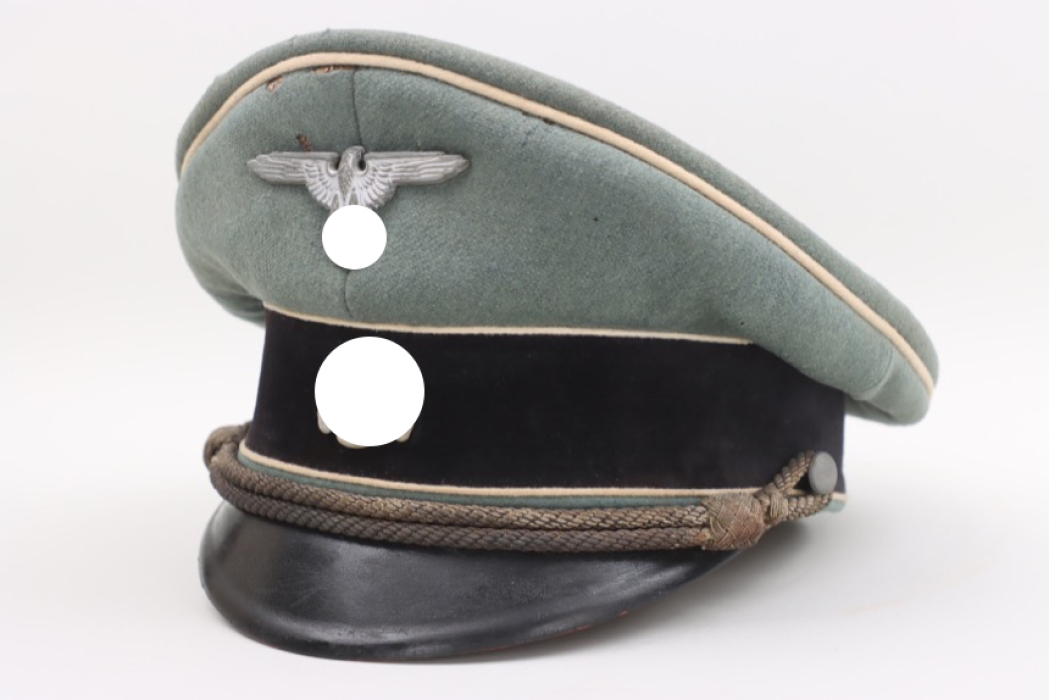 Waffen-SS officer's visor cap - named