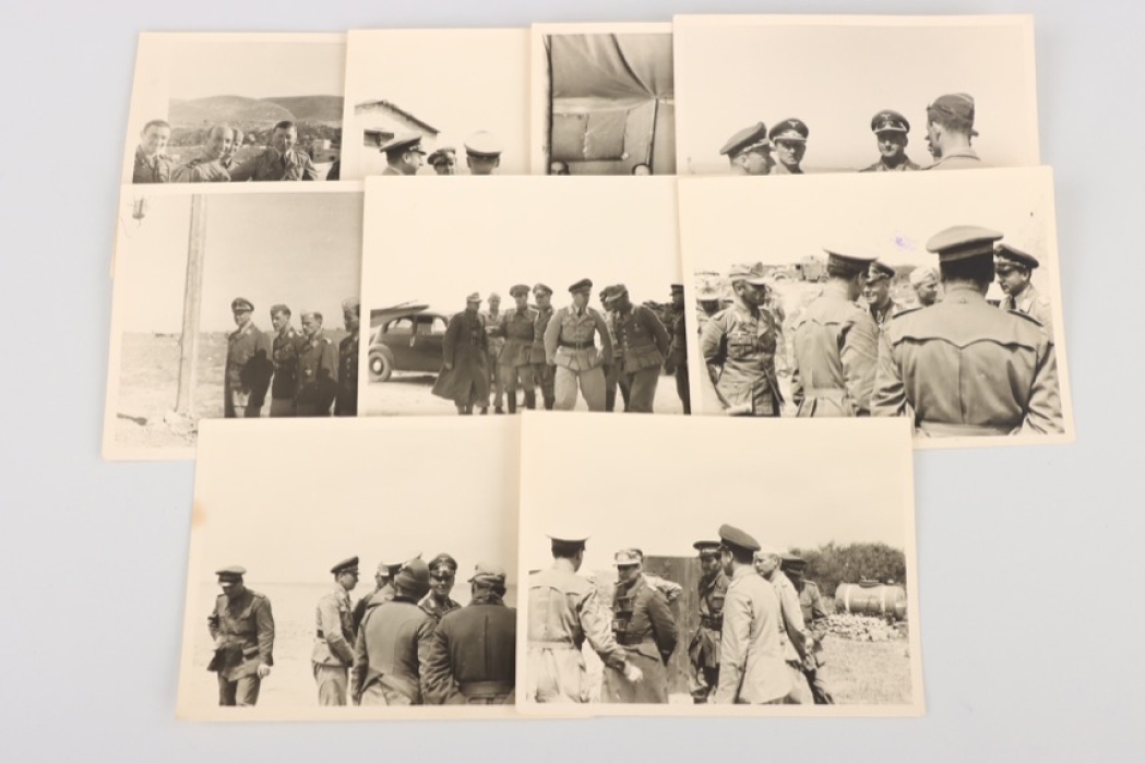Erwin Rommel - lot of nine photos