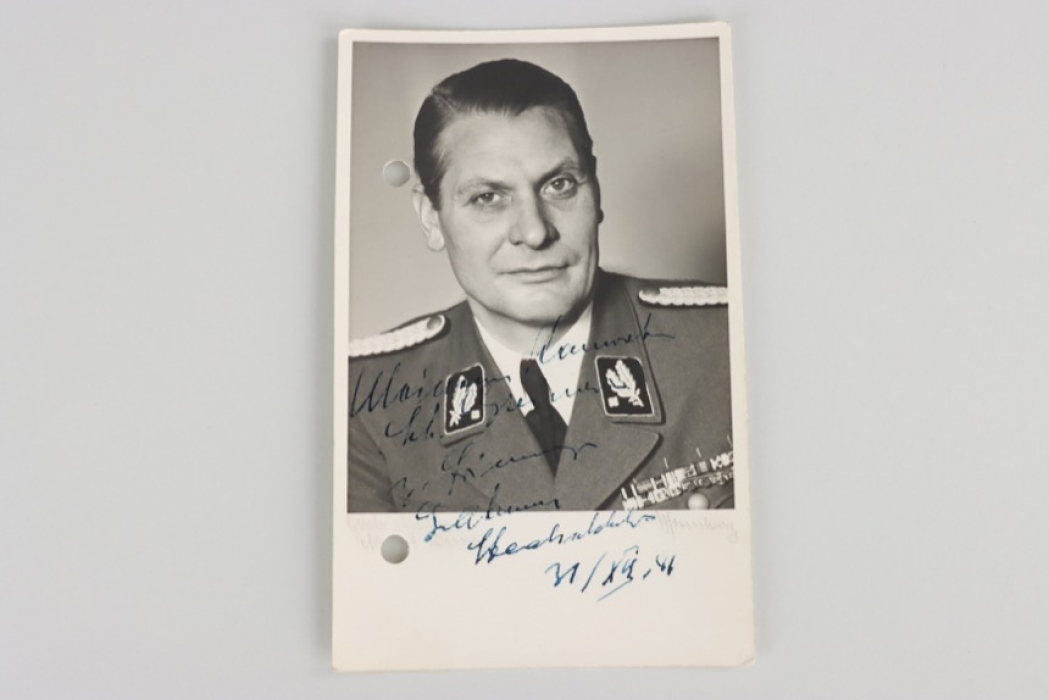 Ahrens, Georg Allgemeine-SS signed portrait photo as SS-Brigadeführer