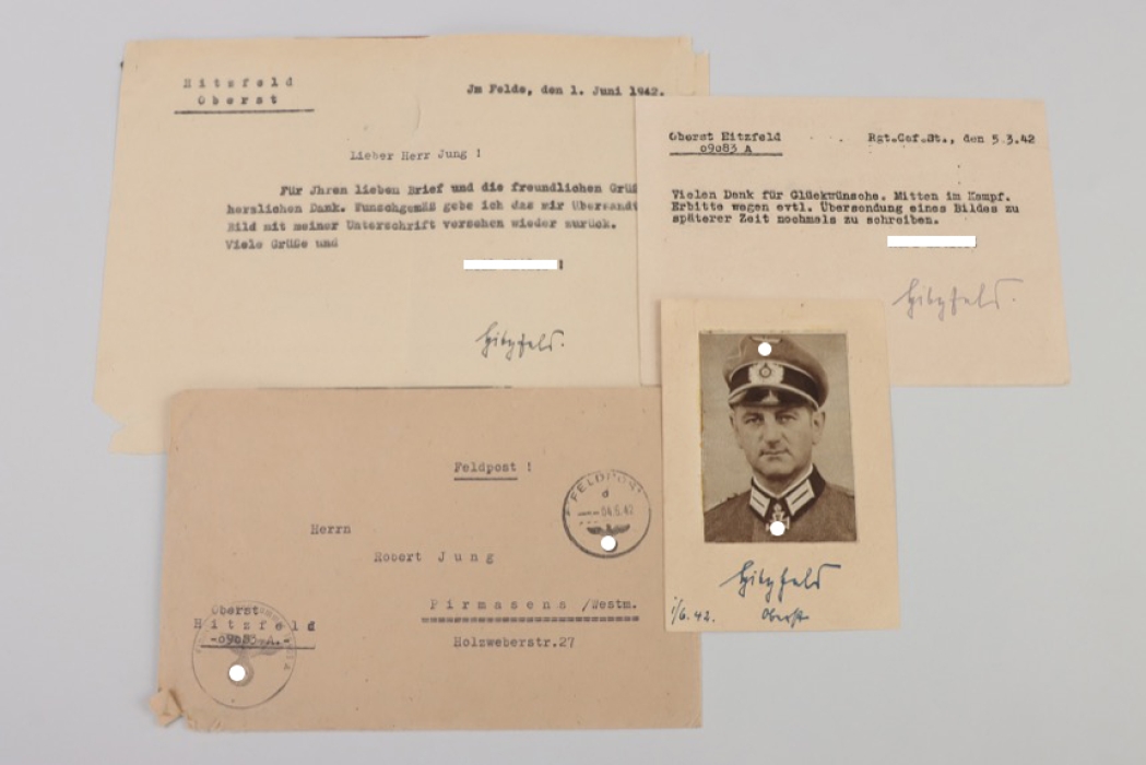 Hitzfeld, Otto - Swords winner three signed documents + envelope