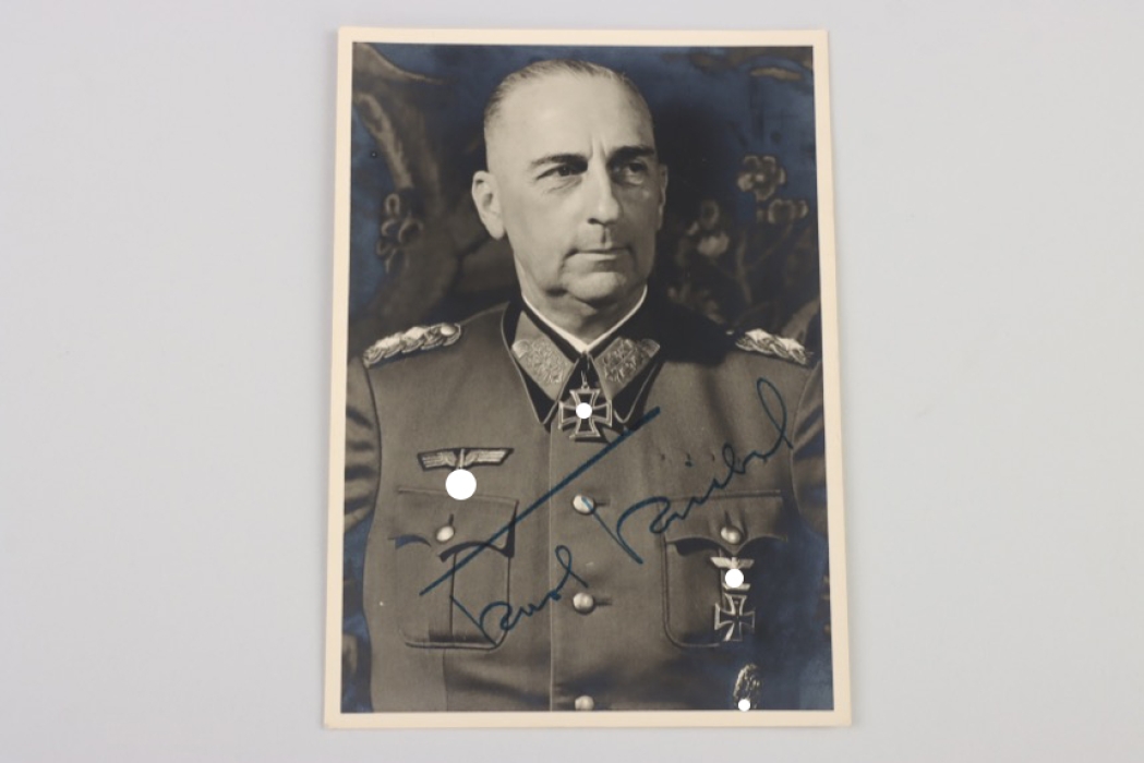 Kriebel, Karl - Knight's Cross winner signed portrait photo