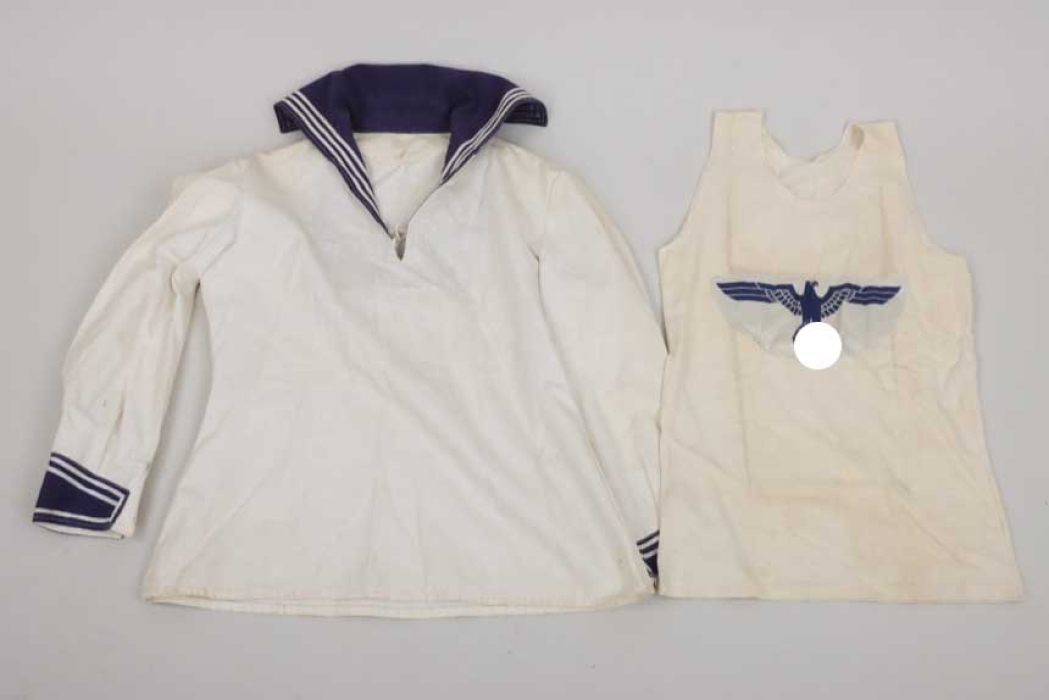 Kriegsmarine white shirt & sport shirt